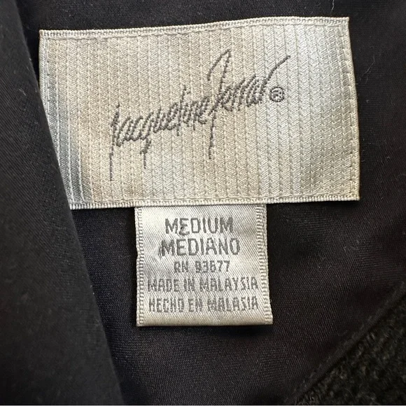 Jacqueline Ferrar Vintage Deep blue Trench Coat w/ Buttons, Women's Size M - Picture 12 of 12